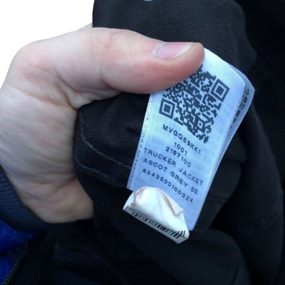 Vintage True Religion Jean Jacket XXL Trucker Jacket Ascot Gray/Black - Picture 16 of 16